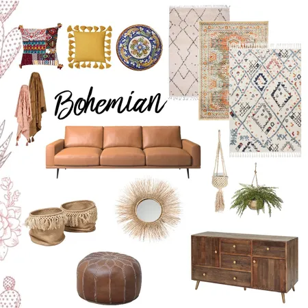Bohemian Interior Design Mood Board by bron86 on Style Sourcebook