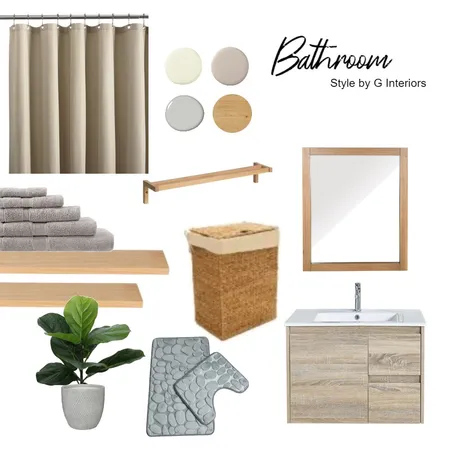 Neutral Bathroom Interior Design Mood Board by Gia123 on Style Sourcebook