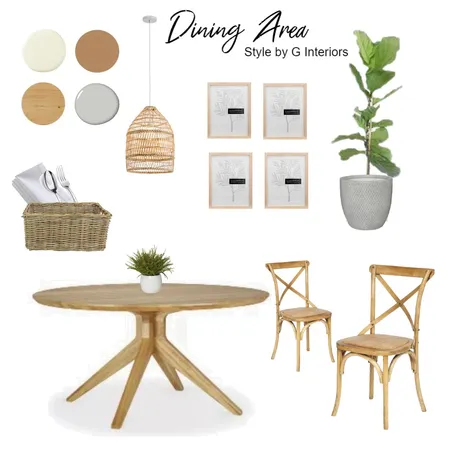 Light and Airy Dining Area Interior Design Mood Board by Gia123 on Style Sourcebook