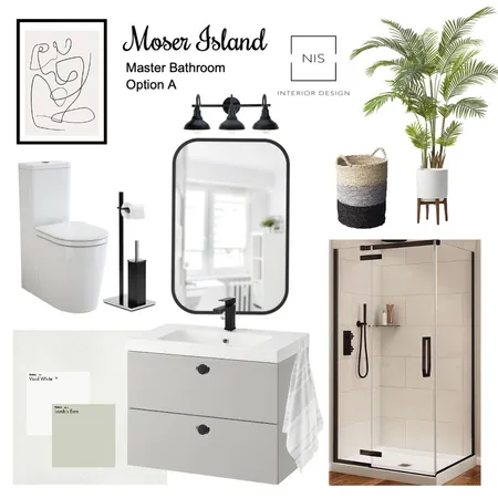 Moser Island - Master Bath (option A) Interior Design Mood Board by Nis Interiors on Style Sourcebook
