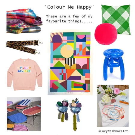 Colour Me Happy Interior Design Mood Board by cashmorecreative on Style Sourcebook