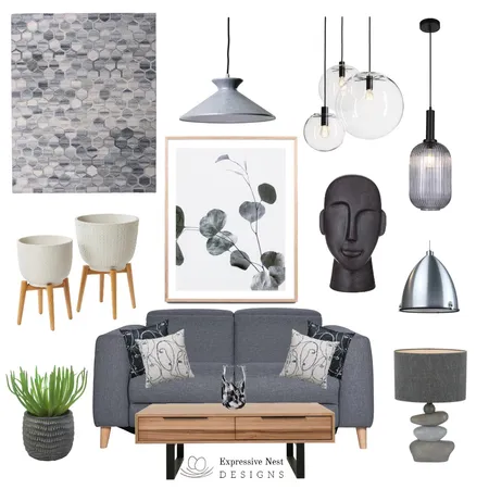 Shades of Grey Interior Design Mood Board by Nestdesigner on Style Sourcebook