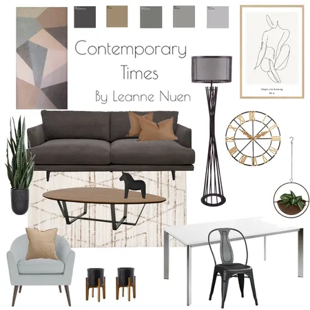 Contemporary Times Interior Design Mood Board by leanne.nuen@gmail.com on Style Sourcebook