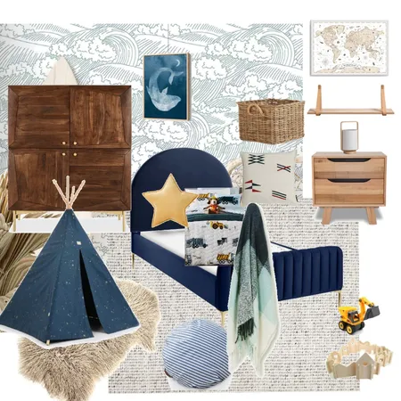 Angus' bedroom Concept 1 Interior Design Mood Board by The Renovate Avenue on Style Sourcebook