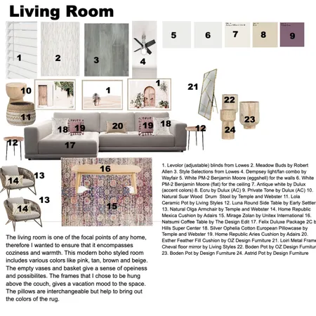 module 9 living room Interior Design Mood Board by sabarra on Style Sourcebook