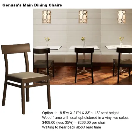 genusas chairs1 Interior Design Mood Board by Intelligent Designs on Style Sourcebook