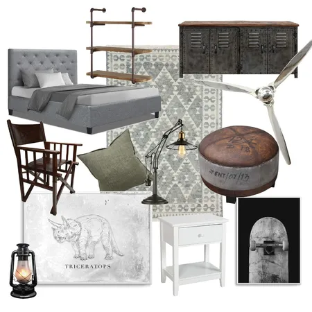 Boys Bedroom #2 Interior Design Mood Board by rebeccahauch on Style Sourcebook