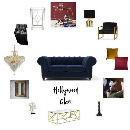 Hollywood Glam Interior Design Mood Board by angelah96 on Style Sourcebook