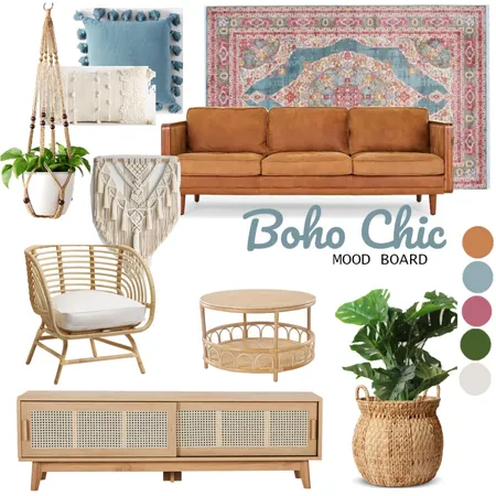 Module 3- Bohemian Style Interior Design Mood Board by Valerie Joan Interiors on Style Sourcebook
