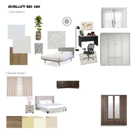 Giselle's bed den Interior Design Mood Board by poon on Style Sourcebook