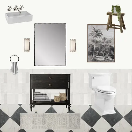 Classic Powder Room Interior Design Mood Board by Tiara Lee Designs on Style Sourcebook