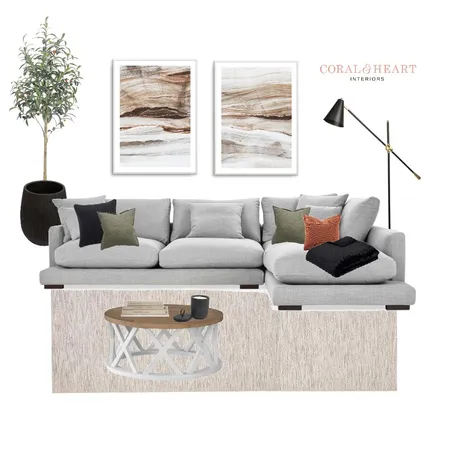 Elle's Lounge Room Interior Design Mood Board by Coral & Heart Interiors on Style Sourcebook