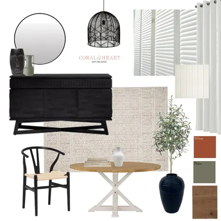 Elle - Dining Room Interior Design Mood Board by Coral & Heart Interiors on Style Sourcebook