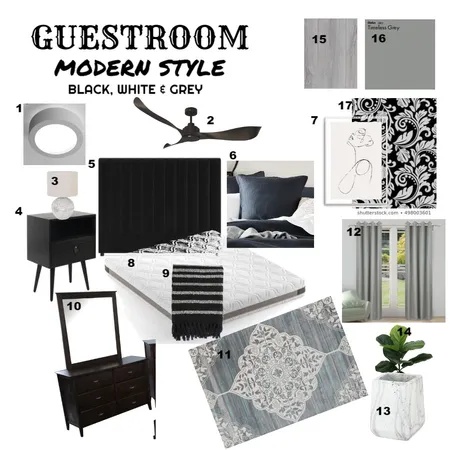 Guest bedroom Interior Design Mood Board by Spook103 on Style Sourcebook