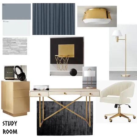 STUDY ROOM MODULE 9 Interior Design Mood Board by Angelian Luca on Style Sourcebook