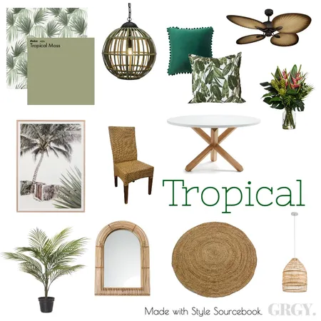 Tropical Interior Design Mood Board by savannahgregory on Style Sourcebook