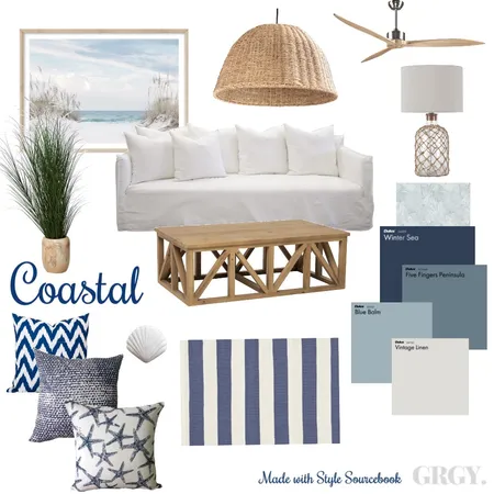 Coastal Interior Design Mood Board by Studio Gregory on Style Sourcebook