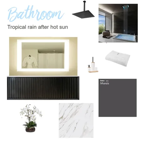 Bathroom "Tropical rain after hot sun" Interior Design Mood Board by Ekaterina Gradiuk on Style Sourcebook