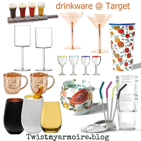 drinkware @ target Interior Design Mood Board by Twist My Armoire on Style Sourcebook