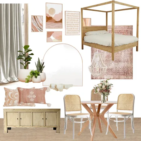 Peach and pink Interior Design Mood Board by Oleander & Finch Interiors on Style Sourcebook