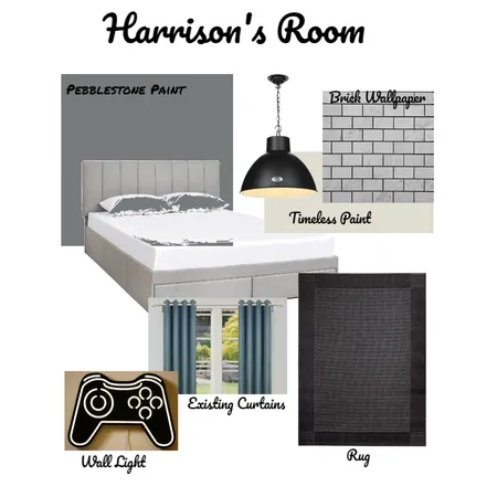 Harrison's Room Interior Design Mood Board by Jelle Decoration on Style Sourcebook