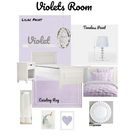 Violet's Room Interior Design Mood Board by Jelle Decoration on Style Sourcebook