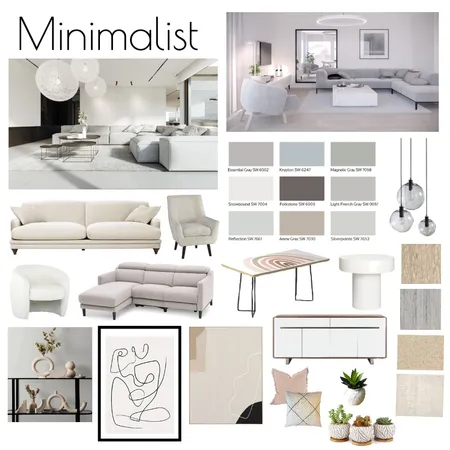 Minimalist Inspired Mood Board Interior Design Mood Board by sgeneve on Style Sourcebook