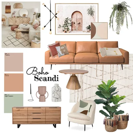 Boho scandi Interior Design Mood Board by NAMI.B on Style Sourcebook