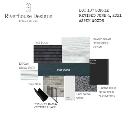 ASPEN WOODS LOT 107 Interior Design Mood Board by Riverhouse Designs on Style Sourcebook