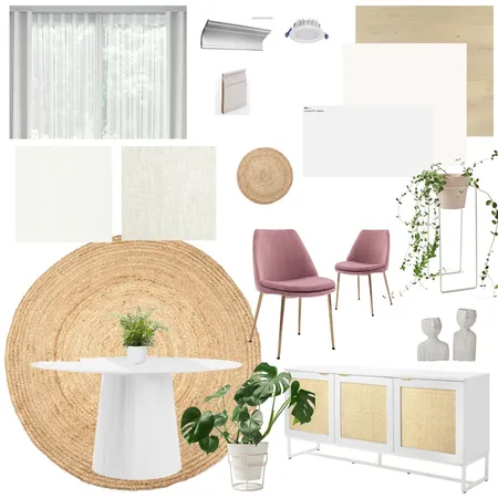 Module 9 - Dining Room Sample Board Interior Design Mood Board by KrystalP on Style Sourcebook