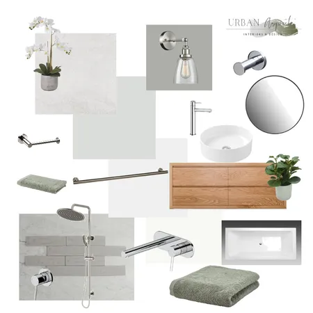 Farmhouse Bathroom Interior Design Mood Board by Urban Aspect Interiors & design on Style Sourcebook