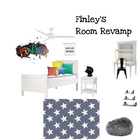 Finley's Room Revamp Interior Design Mood Board by Stacey Newman Designs on Style Sourcebook