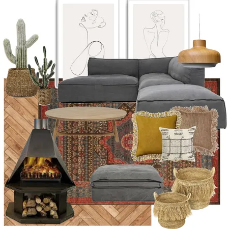Farmhouse Living room Interior Design Mood Board by Danelle_kat on Style Sourcebook