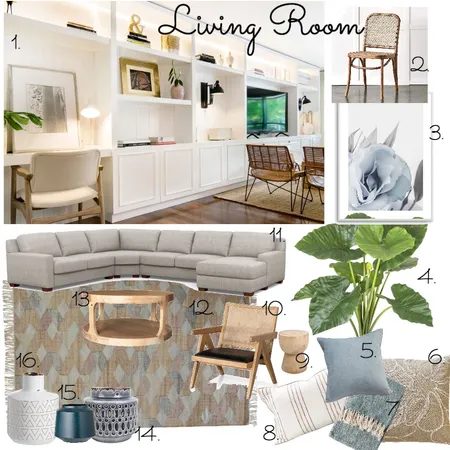 Living Room Interior Design Mood Board by Rosi Pisani on Style Sourcebook