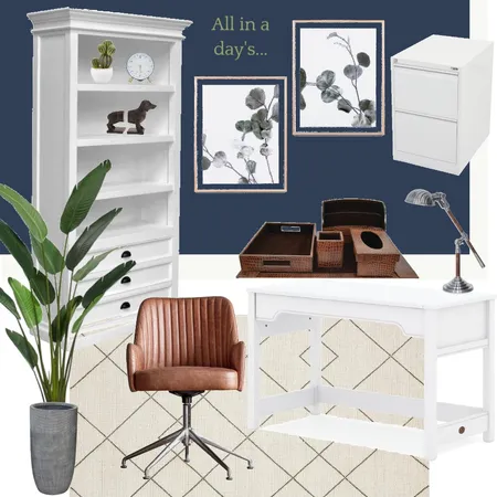 Office with Traditional Twist Interior Design Mood Board by Decor n Design on Style Sourcebook
