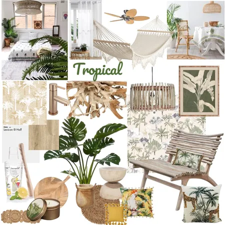 Tropical Interior Design Mood Board by Ayesha on Style Sourcebook