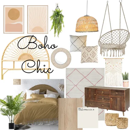 Boho Chic Interior Design Mood Board by kristenkuhn on Style Sourcebook
