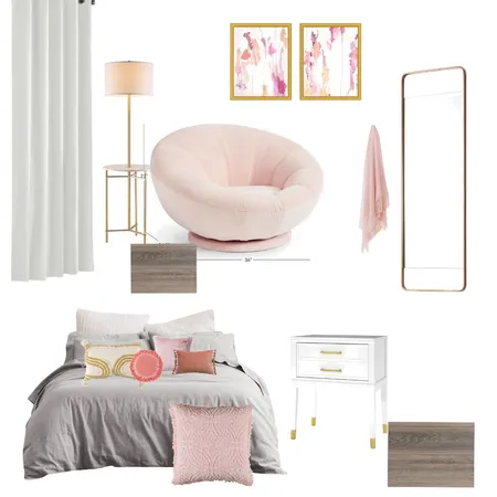 Ella's room option 1 Interior Design Mood Board by JOJOE on Style Sourcebook
