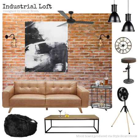 Industrial Loft Interior Design Mood Board by i dream of interiors on Style Sourcebook