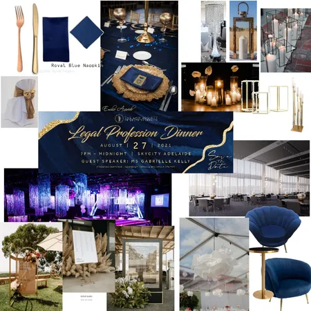 Legal Profession Dinner 2021 Interior Design Mood Board by LSSA EVENTS on Style Sourcebook