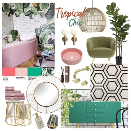 Tropical Chic Interior Design Mood Board by gianelle on Style Sourcebook