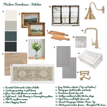 Modern Farmhouse - Kitchen Interior Design Mood Board by Dorothea Jones on Style Sourcebook