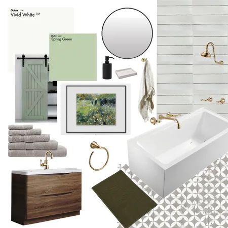The Goddard House - Master Bathroom Interior Design Mood Board by The Room Update on Style Sourcebook
