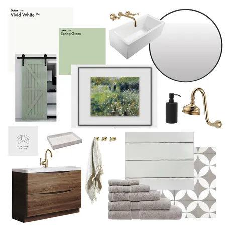 The Goddard House - Master Bathroom Interior Design Mood Board by The Room Update on Style Sourcebook
