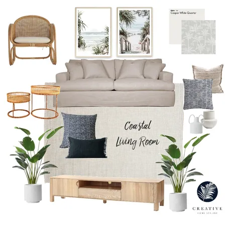 Coastal Living Room Interior Design Mood Board by CHStyling on Style Sourcebook