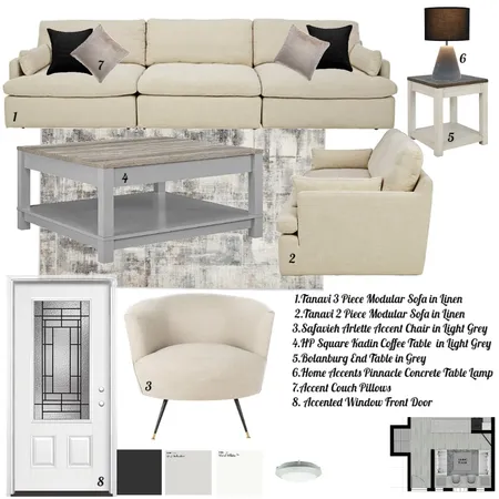 Svihl  Living Room Interior Design Mood Board by ElenaKilmer on Style Sourcebook