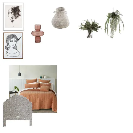 Boho Bedroom Interior Design Mood Board by taylorherr on Style Sourcebook