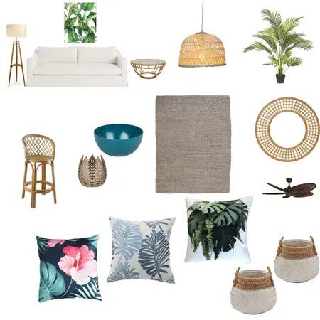 Tropical Lounge Interior Design Mood Board by Tracey Sheppard on Style Sourcebook