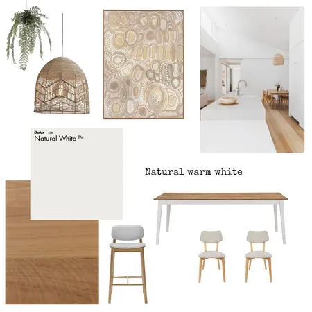 Natural warm white dining Interior Design Mood Board by SOSI on Style Sourcebook