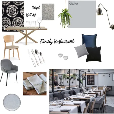 Family Restaurant Interior Design Mood Board by Airlie Dayz Interiors + Design on Style Sourcebook
